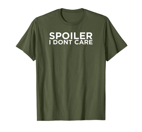 spoiler i dont care t-shirt, White;black