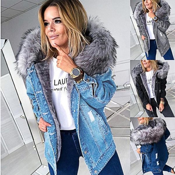 chaqueta jeans winter mezclilla loose kurtki zimowe damska mid length giubbotto donna invernale denim jacket women women's jackets, Black;brown
chaqueta jeans winter mezclilla loose kurtki zimowe damska mid length giubbotto donna invernale denim jacket women women's jackets, Black;brown