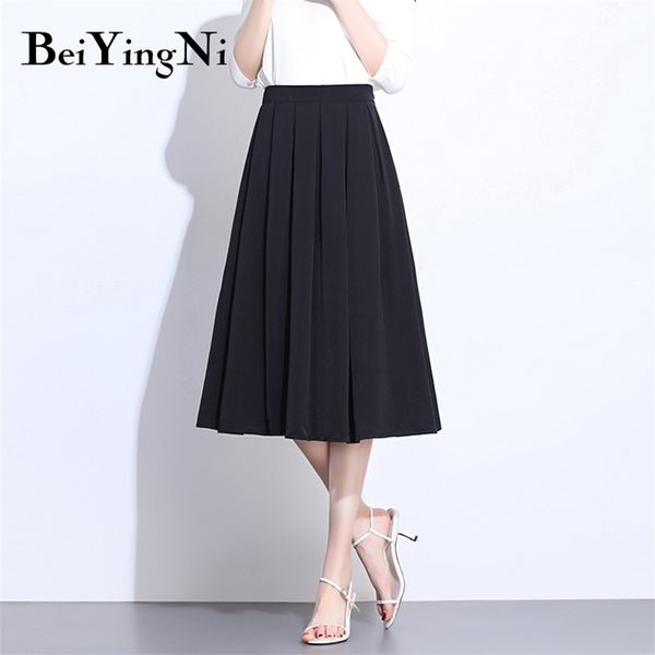 summer pleated skirt women solid white black slim elastic high waist saia vintage casual elegant skirts faldas mujer 210506
summer pleated skirt women solid white black slim elastic high waist saia vintage casual elegant skirts faldas mujer 210506
