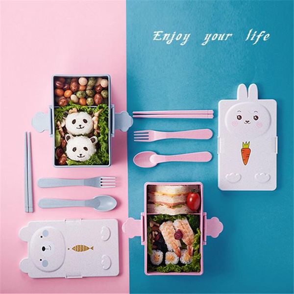 cartoon animal lunch box with for kid two-layers bento student container tableware bag kitchen dinnerware sets
cartoon animal lunch box with for kid two-layers bento student container tableware bag kitchen dinnerware sets
