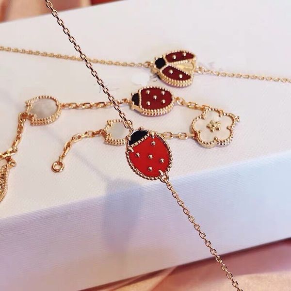 bangles bracelet fanjia seven star ladybug 925 sterling silver lucky women's five flower hand jewelry plated with 18k rose gold series, Black
bangles bracelet fanjia seven star ladybug 925 sterling silver lucky women's five flower hand jewelry plated with 18k rose gold series, Black