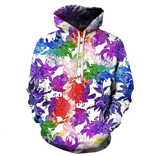 men's hoodies & sweatshirts 3d printing painted flowers hooded sweater, european and american fashion trendy brand loose pullover, Black
men's hoodies & sweatshirts 3d printing painted flowers hooded sweater, european and american fashion trendy brand loose pullover, Black