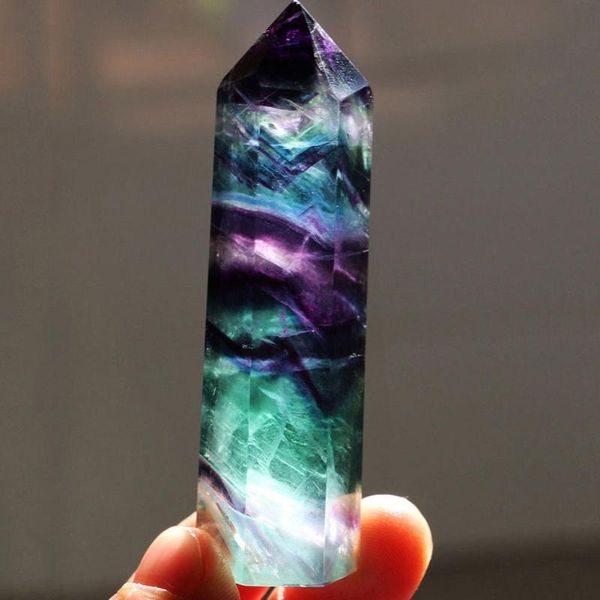1pc natural rock purple green smelted quartz crystal wand point healing mineral stone collection diy home decor hexagonal gem decorative obj
1pc natural rock purple green smelted quartz crystal wand point healing mineral stone collection diy home decor hexagonal gem decorative obj