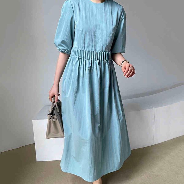 fashion casual elegant o-neck loose pleated design high waist puff sleeve large swing dress women gentle 16f1122 210510, Black;gray
fashion casual elegant o-neck loose pleated design high waist puff sleeve large swing dress women gentle 16f1122 210510, Black;gray
