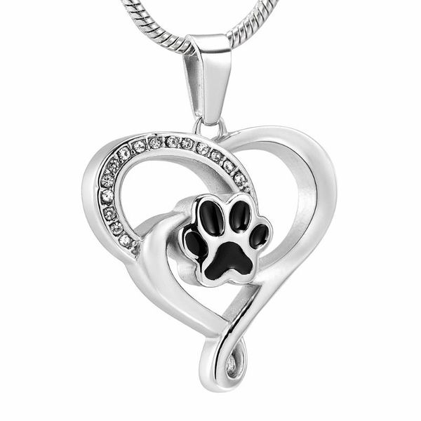 pendant necklaces lkj12454 dog engeaving crystals inlay hollow heart shape pet urn necklace animal cremation jewelry ash holder keepsake, Silver
pendant necklaces lkj12454 dog engeaving crystals inlay hollow heart shape pet urn necklace animal cremation jewelry ash holder keepsake, Silver