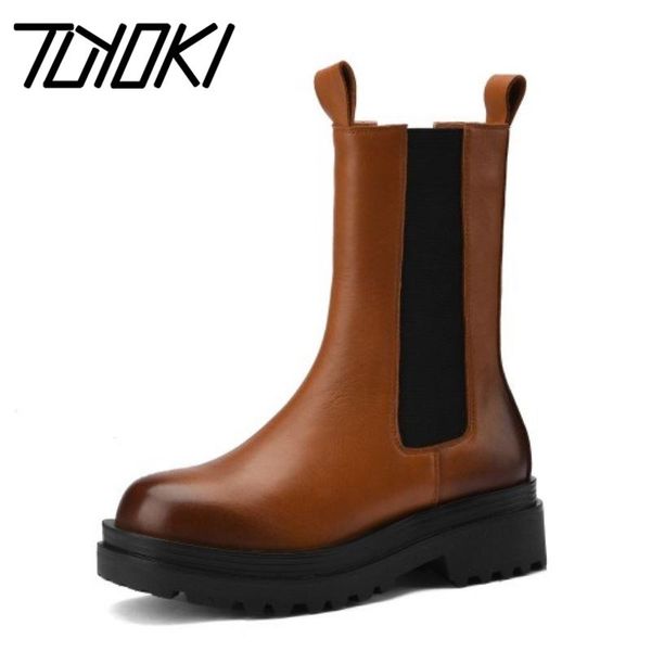 boots tuyoki real leather women mid calf flats round toe shoes winter warm fashion party footwear size 34-40, Black
boots tuyoki real leather women mid calf flats round toe shoes winter warm fashion party footwear size 34-40, Black