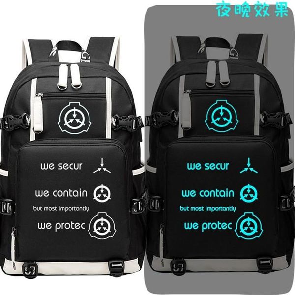 luminous travel bagpack scp secure contain protect backpack black bookbag usb lapshoulder bags cartoon school
luminous travel bagpack scp secure contain protect backpack black bookbag usb lapshoulder bags cartoon school