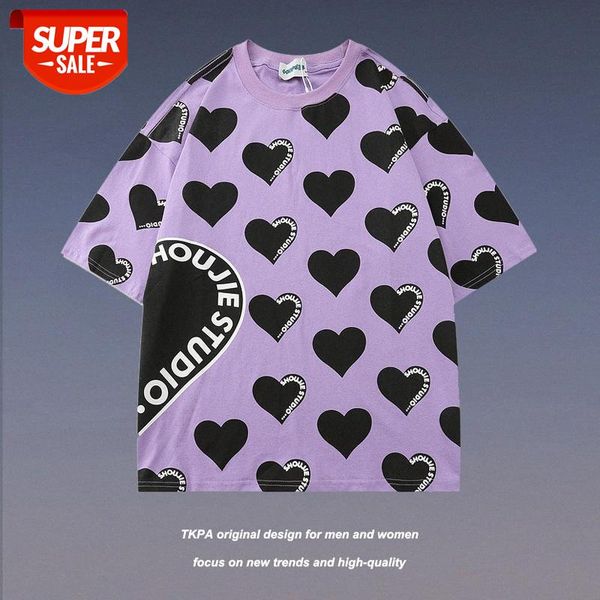 streetwear men ins tide brand hip-hop love full-print short-sleeved t-shirt male couple street loose bf wind casual all-match #dm3j, White;black
streetwear men ins tide brand hip-hop love full-print short-sleeved t-shirt male couple street loose bf wind casual all-match #dm3j, White;black
