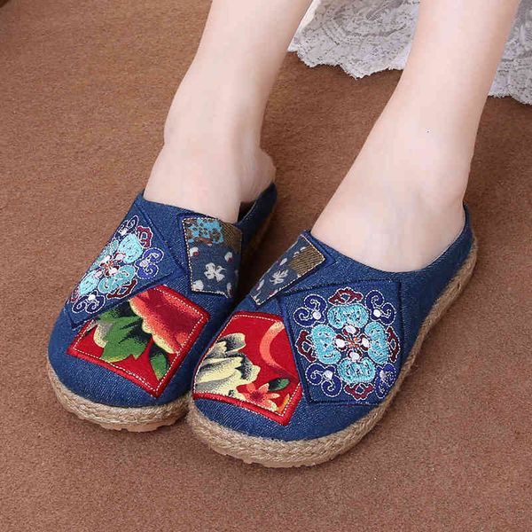 Algodo cnhamo chins beijing pano respirvel vero feminino bordado sapatos planos, Beige
Algodo cnhamo chins beijing pano respirvel vero feminino bordado sapatos planos, Beige