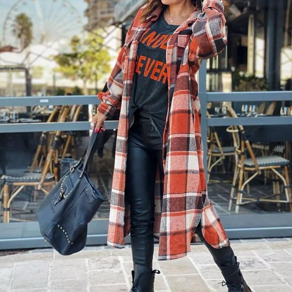 women's wool & blends turndown collar ladies windproof outerwaer women plaid long coats autumn winter female lapel single breasted slim, Black
women's wool & blends turndown collar ladies windproof outerwaer women plaid long coats autumn winter female lapel single breasted slim, Black