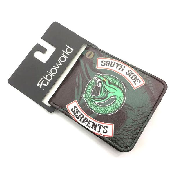 riverdale men short bi-fold blue wallet zipper women coin purse id/ holder wallets, Red;black 
riverdale men short bi-fold blue wallet zipper women coin purse id/ holder wallets, Red;black