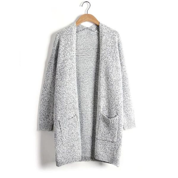 women's sweaters 2021 autumn and winter sweater cardigan coat female long section sleeve large pocket, White;black
women's sweaters 2021 autumn and winter sweater cardigan coat female long section sleeve large pocket, White;black