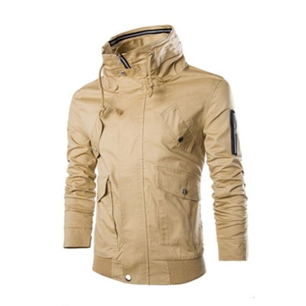 men's jackets spring autumn style stand collar design 's black pocket decoration jacket casual slim coat m-2xl 0ue8, Black;brown
men's jackets spring autumn style stand collar design 's black pocket decoration jacket casual slim coat m-2xl 0ue8, Black;brown