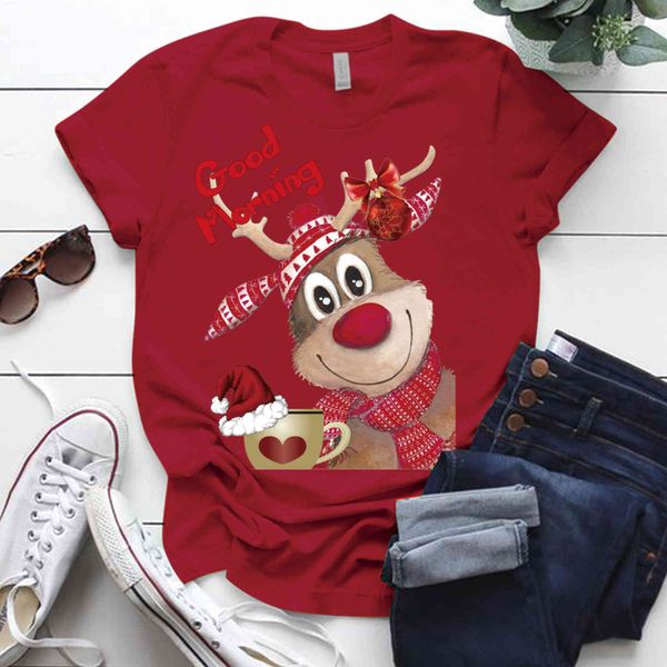 women's with reindeer print, s-5xl large funny , women's christmas t-shirt, White
women's with reindeer print, s-5xl large funny , women's christmas t-shirt, White