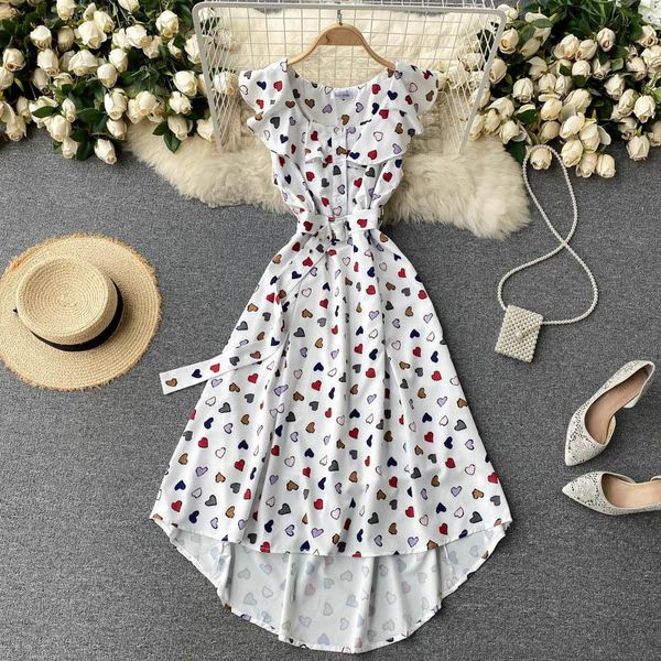 casual dresses summer gentle love printing woman dress round neck temperament age reduction sleeveless ruffle for women 2021, Black;gray
casual dresses summer gentle love printing woman dress round neck temperament age reduction sleeveless ruffle for women 2021, Black;gray
