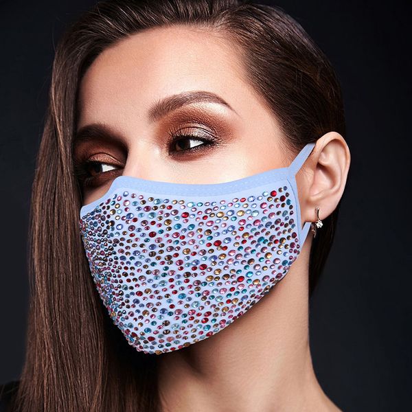 layer double thickened mixed color bright diamond mask women's fashion warm dust autumn and winter tide
layer double thickened mixed color bright diamond mask women's fashion warm dust autumn and winter tide