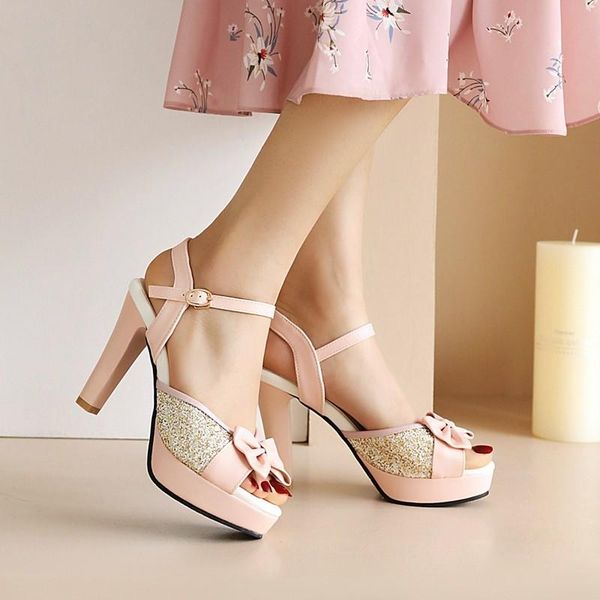 dress shoes korean sweet peep toe slingback sandals summer platform high heels sequins bling ladies wedding white pink big size 34-43, Black
dress shoes korean sweet peep toe slingback sandals summer platform high heels sequins bling ladies wedding white pink big size 34-43, Black