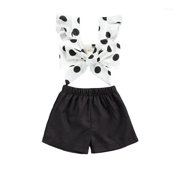 clothing sets 2021 baby girl clothes set navel tank+ shorts with polka dot pattern printing elastic waist bow decoration summer11, White
clothing sets 2021 baby girl clothes set navel tank+ shorts with polka dot pattern printing elastic waist bow decoration summer11, White
