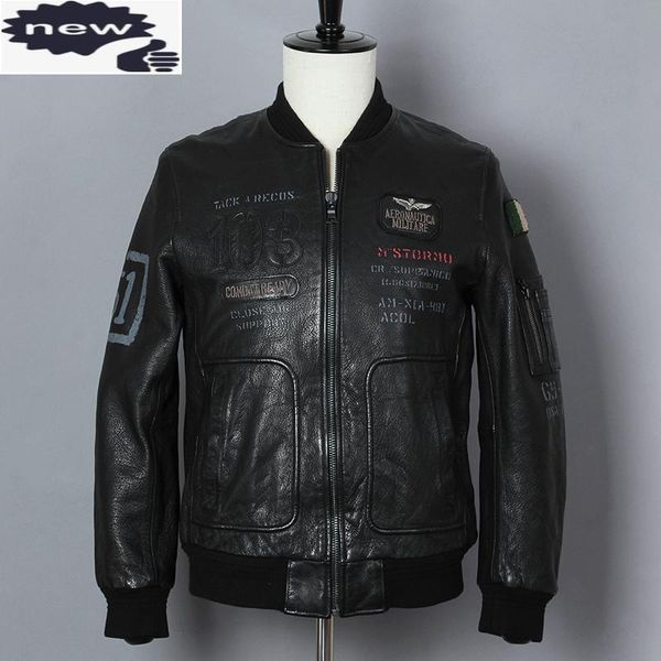 men's leather & faux 2021 fashion genuine men black cow flight slim fit baseball coat real bomber jacket
men's leather & faux 2021 fashion genuine men black cow flight slim fit baseball coat real bomber jacket