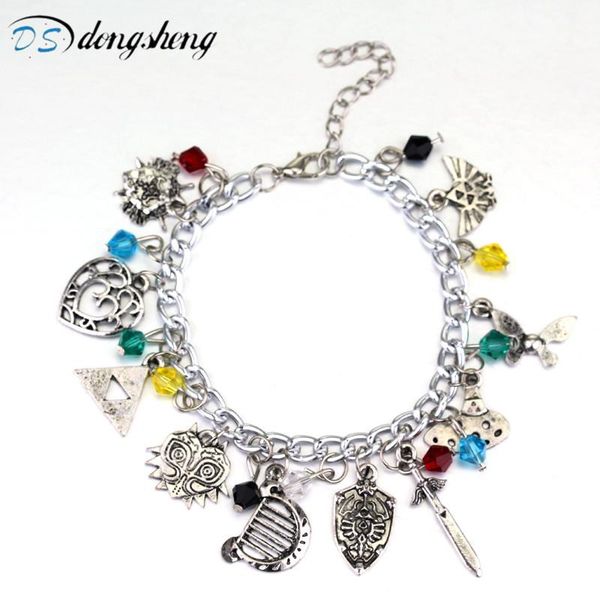 link, chain dongsheng the legend of zeldas retro jewelry metal alloy silver plated charm bracelet friends flute heart jewelry-25, Black
link, chain dongsheng the legend of zeldas retro jewelry metal alloy silver plated charm bracelet friends flute heart jewelry-25, Black