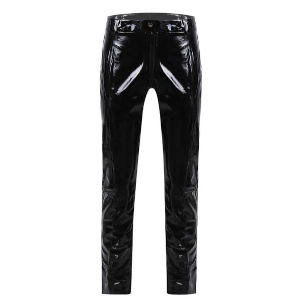 Mens Erotic Lingerie Crotchless Pants Zipper Nightclub Bar Stage Performance Sexy Costumes Patent Leather Wet Look Trousers, Black;white
Mens Erotic Lingerie Crotchless Pants Zipper Nightclub Bar Stage Performance Sexy Costumes Patent Leather Wet Look Trousers, Black;white