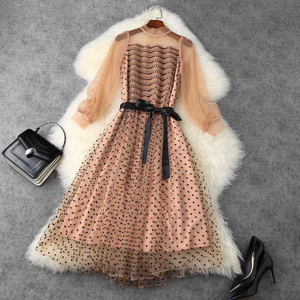 casual dresses spring long sleeve round neck khaki retro polka dot tulle belted mid-calf dress elegant ld30t11742 talo, Black;gray
casual dresses spring long sleeve round neck khaki retro polka dot tulle belted mid-calf dress elegant ld30t11742 talo, Black;gray