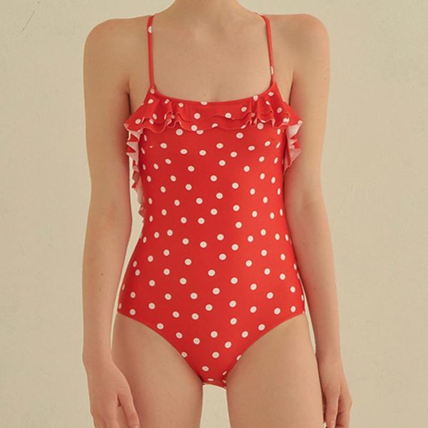 women one piece swimming suit dotted bandage beach wear high cut flouching monokini waisted bikinis one-piece suits
women one piece swimming suit dotted bandage beach wear high cut flouching monokini waisted bikinis one-piece suits