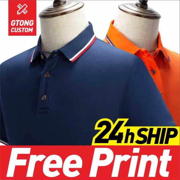 men's polos gtong breathable short-sleeve suit personal company group logo custom printin casual men and women customize, White;black
men's polos gtong breathable short-sleeve suit personal company group logo custom printin casual men and women customize, White;black
