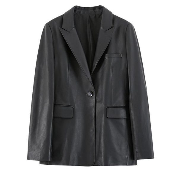 women's leather & faux 2021spring/autumn women genuine jacket coat brand female real sheep jackets coats, Black
women's leather & faux 2021spring/autumn women genuine jacket coat brand female real sheep jackets coats, Black