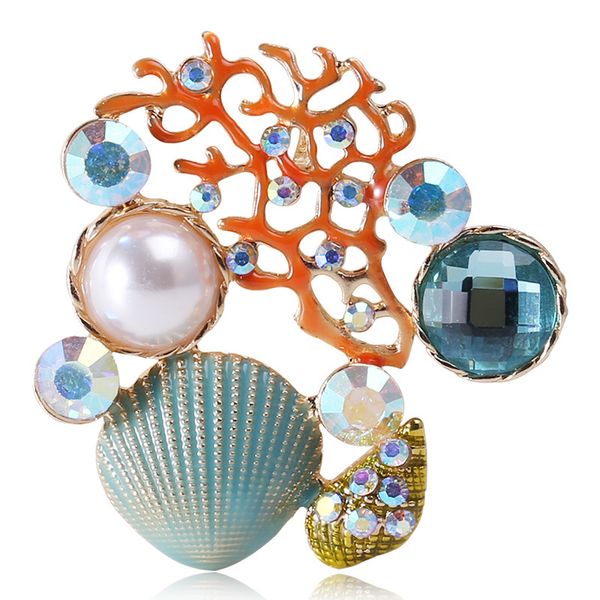factory new ocean series creative personality oil dripping coral scallop pearl brooch fashion simple collar accessories christmas
factory new ocean series creative personality oil dripping coral scallop pearl brooch fashion simple collar accessories christmas