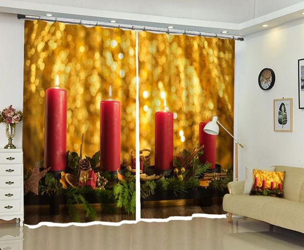 curtain & drapes babson christmas red candle diy po shading personalized 3d digital printing
curtain & drapes babson christmas red candle diy po shading personalized 3d digital printing
