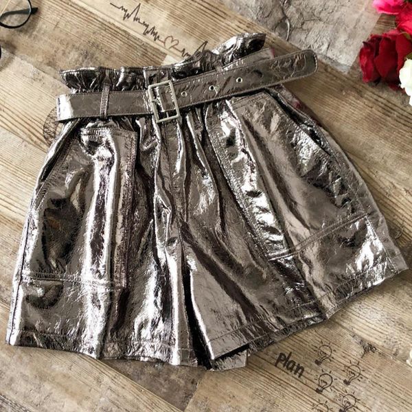women's shorts spring 2021ss high waist women sheepskin genuine leather with belts pants for female plus size 2 color, White;black
women's shorts spring 2021ss high waist women sheepskin genuine leather with belts pants for female plus size 2 color, White;black