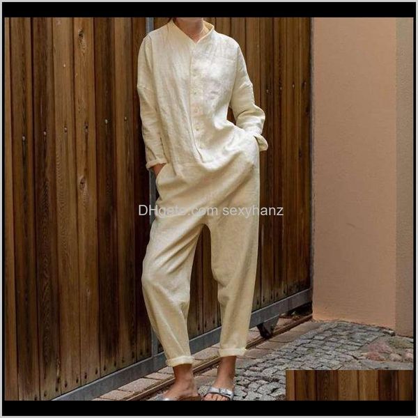rompers womens clothing apparel drop delivery 2021 celmia romper fashion vintage plus size jumpsuits casual retro long sleeve loose button p, Black;white
rompers womens clothing apparel drop delivery 2021 celmia romper fashion vintage plus size jumpsuits casual retro long sleeve loose button p, Black;white