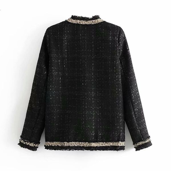 jackets autumn v-neck long sleeve small fragrant pearl buckle women's jacket coat vintage casual fashion chic female, Black;brown
jackets autumn v-neck long sleeve small fragrant pearl buckle women's jacket coat vintage casual fashion chic female, Black;brown