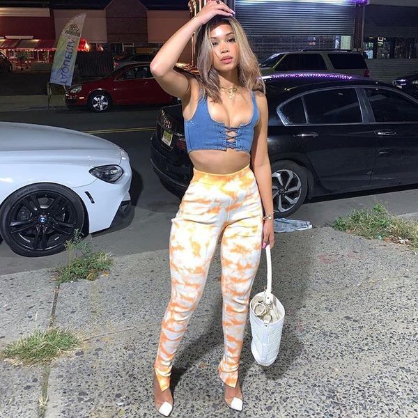 Women's Pants & Capris HAOYUAN Sexy Tie Dye Bodycon Fall Clothing Women Fashion Streetwear Sweatpants High Waisted Trousers Split Zip Hem L5W9, Black;white
Women's Pants & Capris HAOYUAN Sexy Tie Dye Bodycon Fall Clothing Women Fashion Streetwear Sweatpants High Waisted Trousers Split Zip Hem L5W9, Black;white