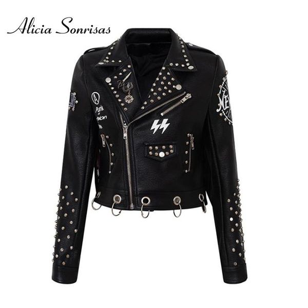 women's leather & faux 2021 women spring pu jacket short black s to 3xl graffiti tassel rivets motorcycle biker fringed printing coat
women's leather & faux 2021 women spring pu jacket short black s to 3xl graffiti tassel rivets motorcycle biker fringed printing coat