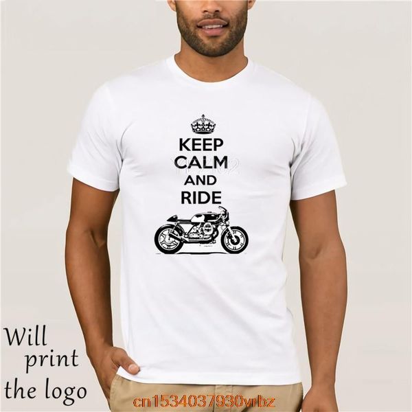 men's t-shirts summer for men cotton fitness clothing italian motorcycle cafe racer keep calm tee 100% shirt, White;black
men's t-shirts summer for men cotton fitness clothing italian motorcycle cafe racer keep calm tee 100% shirt, White;black