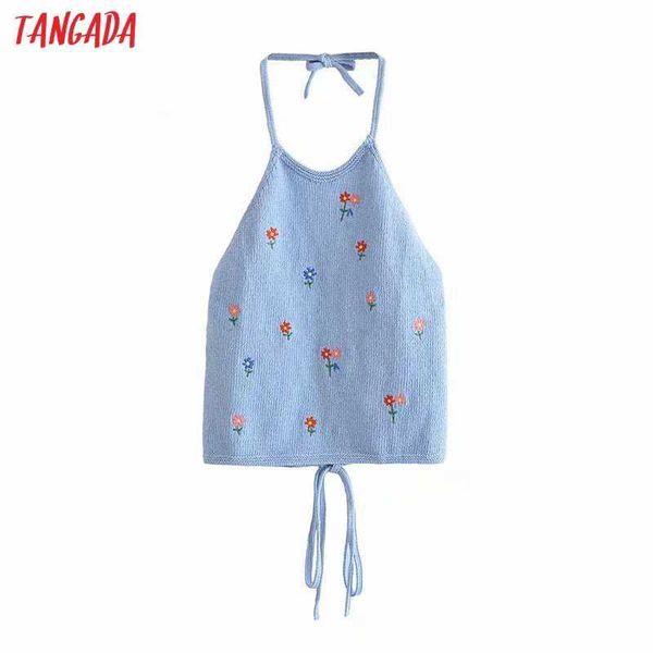 tangada women flower knit hatler camis crop spaghetti strap sleeveless backless blouses shirts female 3h424 210609, White
tangada women flower knit hatler camis crop spaghetti strap sleeveless backless blouses shirts female 3h424 210609, White