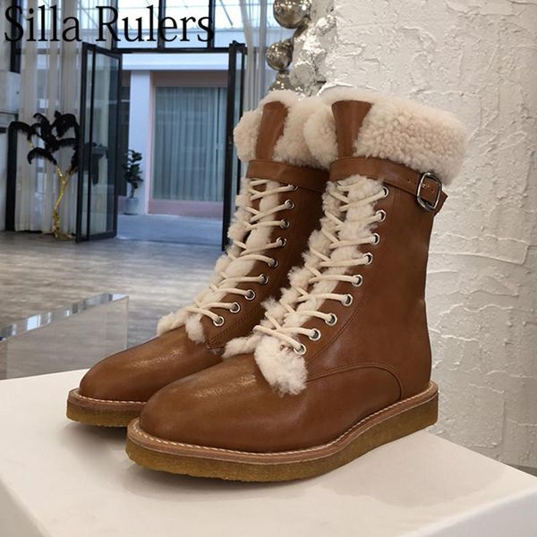 boots winter woole lace up ankle women gneuine leather round toe knight woman motoycycle snow, Black
boots winter woole lace up ankle women gneuine leather round toe knight woman motoycycle snow, Black