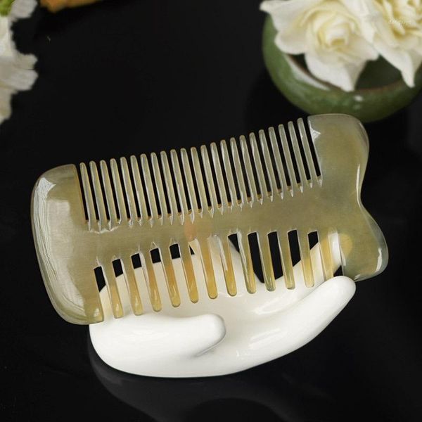 double sided wide fine comb yak horn authentic natural combs scorpion dense teeth anti static hair loss g11251, Silver
double sided wide fine comb yak horn authentic natural combs scorpion dense teeth anti static hair loss g11251, Silver