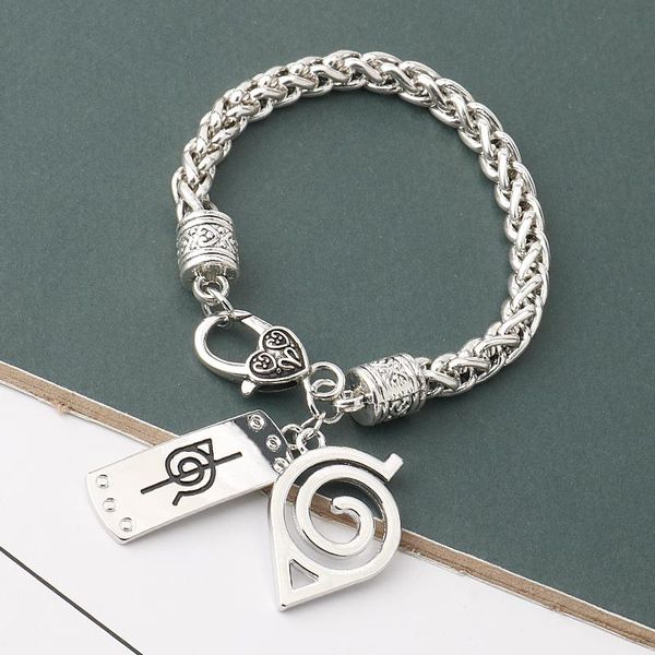 link, chain konoha ninja twist bracelet men's classic japanese anime cosplay akatsuki itachi cartoon couple bracelets jewelry women, Black
link, chain konoha ninja twist bracelet men's classic japanese anime cosplay akatsuki itachi cartoon couple bracelets jewelry women, Black