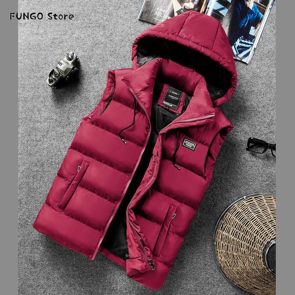 men's vest winter casual waistcoat sleeveless jacket thick warm overcoats hat detachable plus size 8xl vests, Black;white
men's vest winter casual waistcoat sleeveless jacket thick warm overcoats hat detachable plus size 8xl vests, Black;white