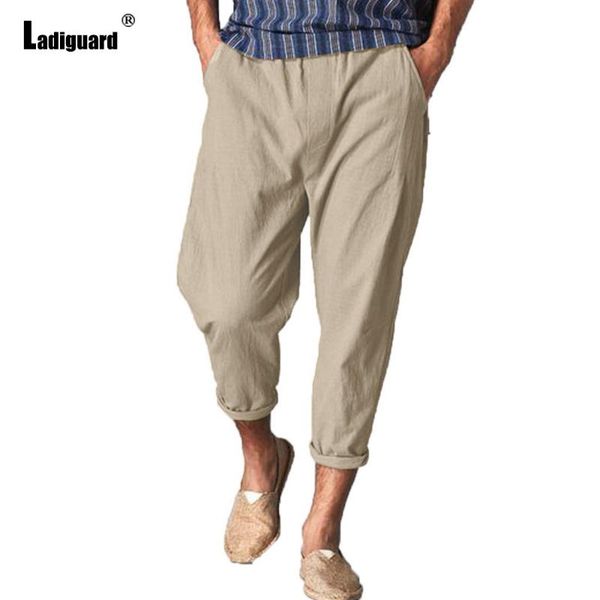 men's pants ladiguard casual linen solid drawstring loose trouser plus size mens fashion hip hop pantalon man ankle-length, Black
men's pants ladiguard casual linen solid drawstring loose trouser plus size mens fashion hip hop pantalon man ankle-length, Black