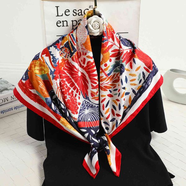 spring and summer 90 square twill satin fashion graffiti print sunshade shawl soft women's national style scarf, Blue;gray
spring and summer 90 square twill satin fashion graffiti print sunshade shawl soft women's national style scarf, Blue;gray
