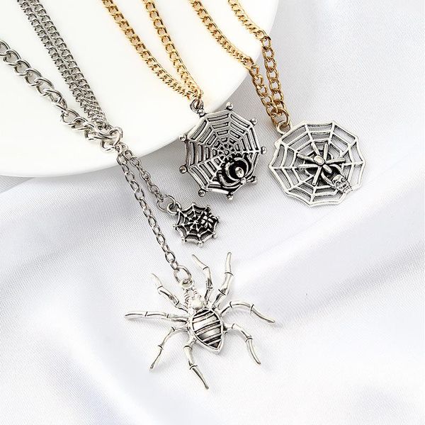 pendant necklaces gothic spider web animal necklace vintage dark punk men hip hop jewelry halloween gift, Silver
pendant necklaces gothic spider web animal necklace vintage dark punk men hip hop jewelry halloween gift, Silver