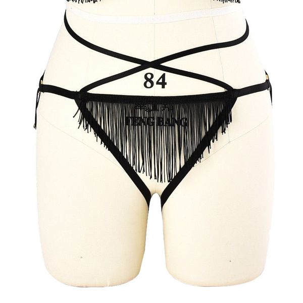 harness tassel strap sm open pants ball seduction underwear women, Black;white
harness tassel strap sm open pants ball seduction underwear women, Black;white