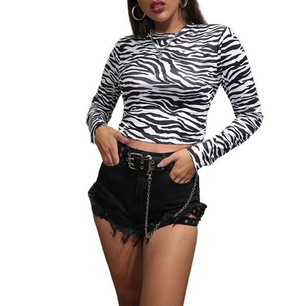 women's blouses & shirts elegant fashion zebra striped blouse casual autumn clothing basic tee female women long sleeve shirt blusa pu, White
women's blouses & shirts elegant fashion zebra striped blouse casual autumn clothing basic tee female women long sleeve shirt blusa pu, White