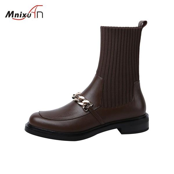 boots british style platform female shoes women 2021 autumn winter genuine leather slip on knitted stretch sock ankle, Black
boots british style platform female shoes women 2021 autumn winter genuine leather slip on knitted stretch sock ankle, Black