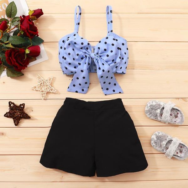 clothing sets kids girls 2pcs clothes polka dots print v-neck sleeveless crop solid color pantskirt for summer blue black outfits1, White
clothing sets kids girls 2pcs clothes polka dots print v-neck sleeveless crop solid color pantskirt for summer blue black outfits1, White