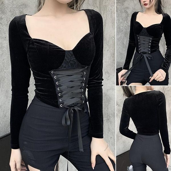 women's waist and chest all-match dark lace long sleeve t-shirt black, White
women's waist and chest all-match dark lace long sleeve t-shirt black, White